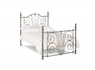 Bentley Rebecca 4ft6 Double Nickel Metal Bed Frame Thumbnail