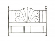 Bentley Rebecca 6ft Super Kingsize Nickel Metal Headboard Thumbnail