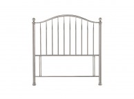 Bentley Designs Sabina 4ft6 Double Mirror Nickel Metal Headboard Thumbnail