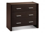 Julian Bowen Havana Wenge 3 Drawer Chest of Drawers Thumbnail