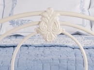 OBC Alva 4ft 6 Double Glossy Ivory Bed Frame Thumbnail