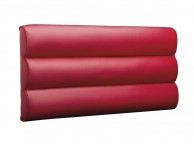 STORE CLEARANCE Marta 4ft Small Double Red Faux Leather Headboard Thumbnail