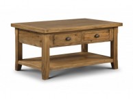 Julian Bowen Mayflower Coffee Table with 2 Drawers in Reclaimed Pine Thumbnail