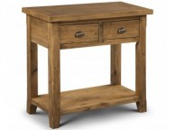 Julian Bowen Mayflower Hall Table with 2 Drawers in Reclaimed Pine Thumbnail