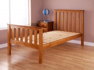 Airsprung Napoli 4ft6 Double High Footend Cinnamon Wooden Bed Frame Thumbnail