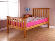 Airsprung Napoli 4ft6 Double High Footend Cinnamon Wooden Bed Frame Thumbnail