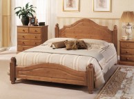 Airsprung Carolina 3ft Single Low Footend Cinnamon Wooden Bed Frame Thumbnail