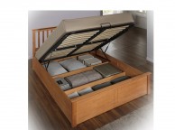 Flintshire Pentre 4ft6 Double Oak Finish Ottoman Bed Thumbnail