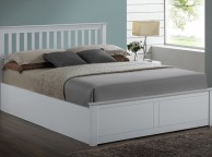 Flintshire Pentre 4ft6 Double White Wooden Ottoman Bed Thumbnail