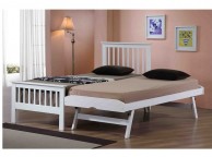 Flintshire Pentre 3ft Single White Wooden Guest Bed Thumbnail
