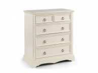 Julian Bowen La Rochelle Stone White 3 + 2 Drawer Chest Thumbnail