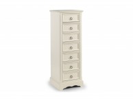 Julian Bowen La Rochelle Stone White 7 Drawer Tall Chest Thumbnail