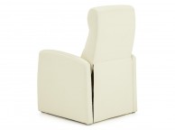 Serene Tromso Cream Faux Leather Recliner Chair Thumbnail