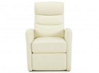 Serene Tromso Cream Faux Leather Recliner Chair Thumbnail