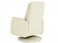 Serene Tonsberg Cream Faux Leather Recliner Chair Thumbnail