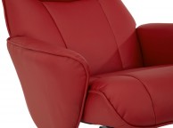Serene Bergen Red Faux Leather Recliner Chair Thumbnail