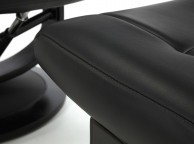 Serene Horten Black Faux Leather Recliner Chair Thumbnail