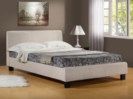 Time Living Hamburg 5ft Kingsize Oatmeal Fabric Bed Frame Thumbnail