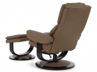 Serene Vardo Latte Bonded Leather Recliner Chair Thumbnail