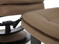 Serene Vardo Latte Bonded Leather Recliner Chair Thumbnail
