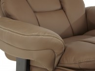 Serene Vardo Latte Bonded Leather Recliner Chair Thumbnail