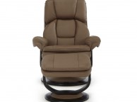 Serene Vardo Latte Bonded Leather Recliner Chair Thumbnail