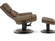 Serene Vardo Latte Bonded Leather Recliner Chair Thumbnail