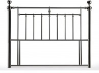 Time Living Alexander 4ft6 Double Black Nickel Metal Headboard Thumbnail