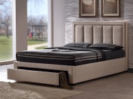 Time Living Atlanta 5ft Kingsize Sand Fabric Bed Frame Thumbnail
