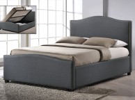 Time Living Brunswick 4ft Small Double Grey Fabric Ottoman Bed Frame Thumbnail