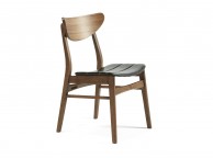 Serene Camden Walnut Finish Dining Chairs (Pair) Thumbnail