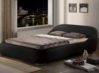 Time Living Manhattan 4ft6 Double Black Faux Leather Bed Frame Thumbnail
