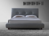 Time Living Sache 5ft Kingsize Grey Fabric Bed Frame Thumbnail