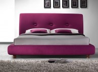 Time Living Sache 5ft Kingsize Ruby Fabric Bed Frame Thumbnail