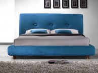 Time Living Sache 5ft Kingsize Teal Fabric Bed Frame Thumbnail