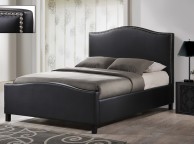 Time Living Tuxford 4ft6 Double Black Faux Leather Bed Frame Thumbnail