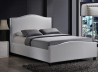 Time Living Tuxford 4ft6 Double White Faux Leather Bed Frame Thumbnail
