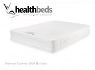 Healthbeds Memory Superior 2000 6ft Super Kingsize Bed Thumbnail