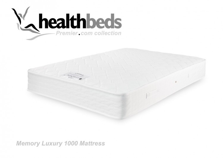 Healthbeds Memory Luxury 1000 2ft6 Small Single Mattress by Healthbeds