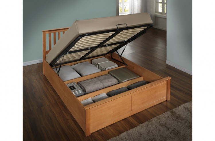 Birlea Phoenix 4ft Small Double Ottoman Lift Wooden Bed ...