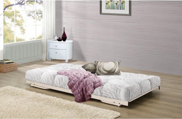 Birlea Trundle Guest Under Bed In Cream Metal Show More Information