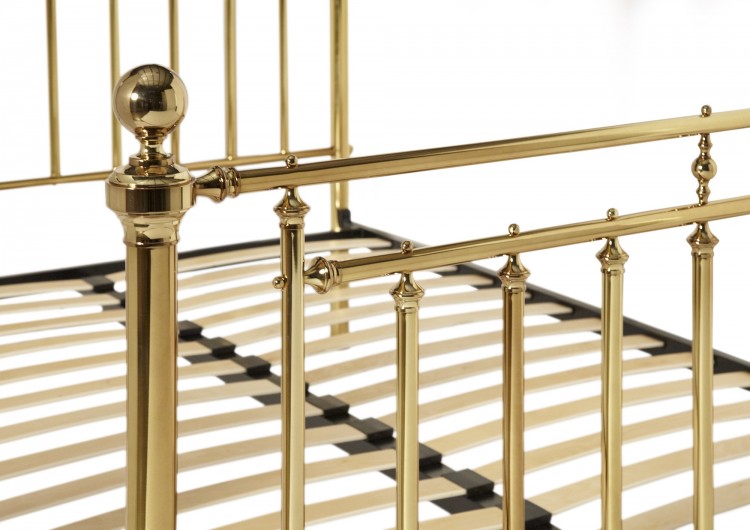 Serene Solomon 6ft Super King Size Brass Metal Bed Frame by UK Bed Store