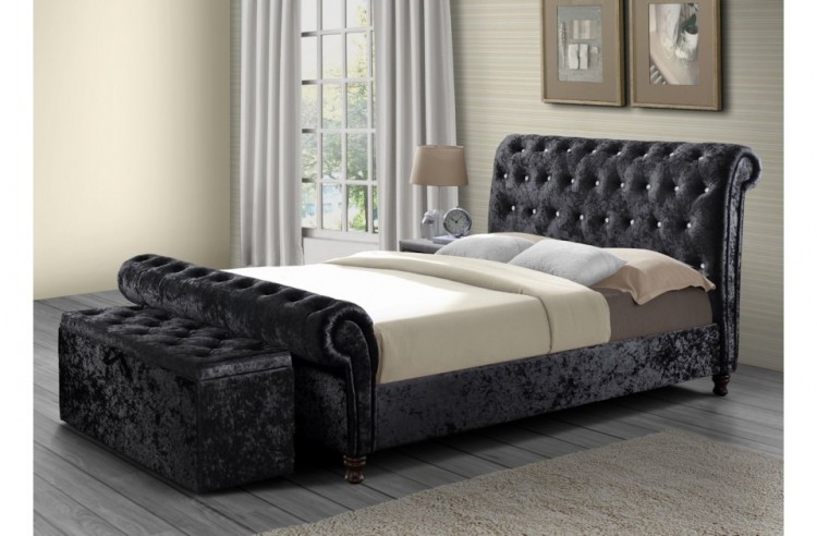 birlea bordeaux 6ft super kingsize black fabric bed frame by birlea king size black bed