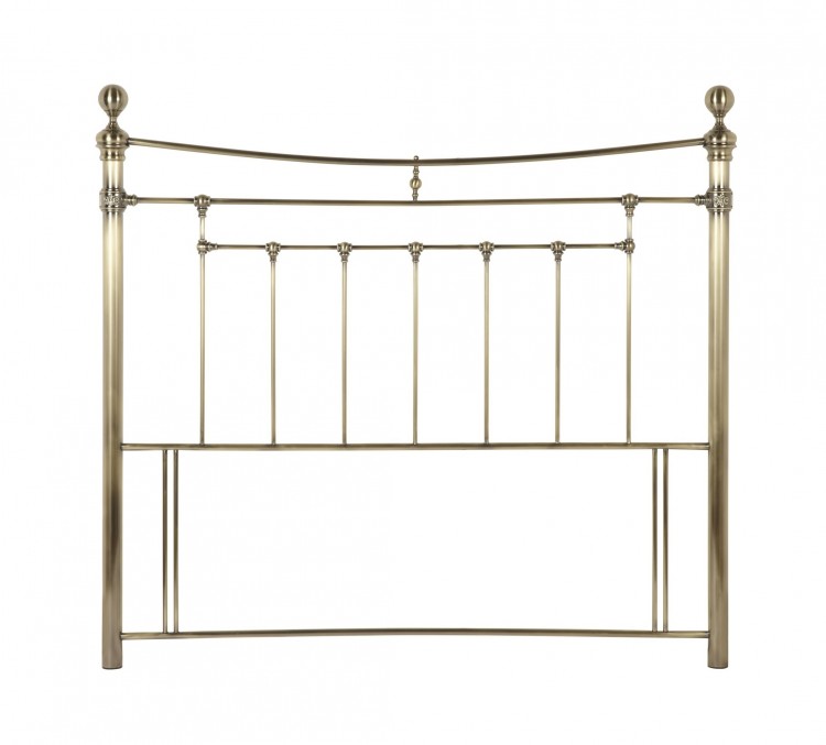 Serene Edmond 5ft King Size Brass Metal Headboard by UK Bed Store