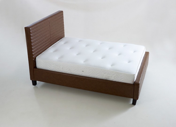 Super Kingsize Bonded Leather Bed Frame, Bonded Leather Bed Frame