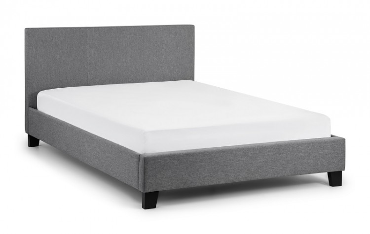 Julian Bowen Rialto 4ft6 Double Grey Fabric Bed Frame By Julian Bowen Rialto 4ft6 Double Grey Fabric Bed Frame Show More Information