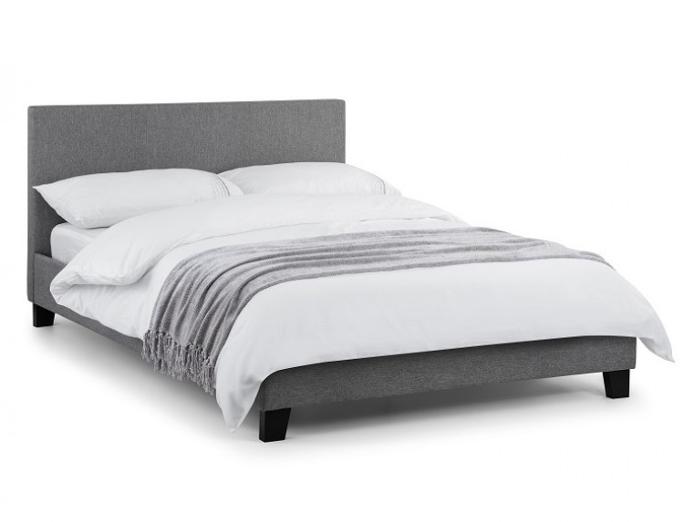 Julian Bowen Rialto 4ft6 Double Grey Fabric Bed Frame by Julian Bowen