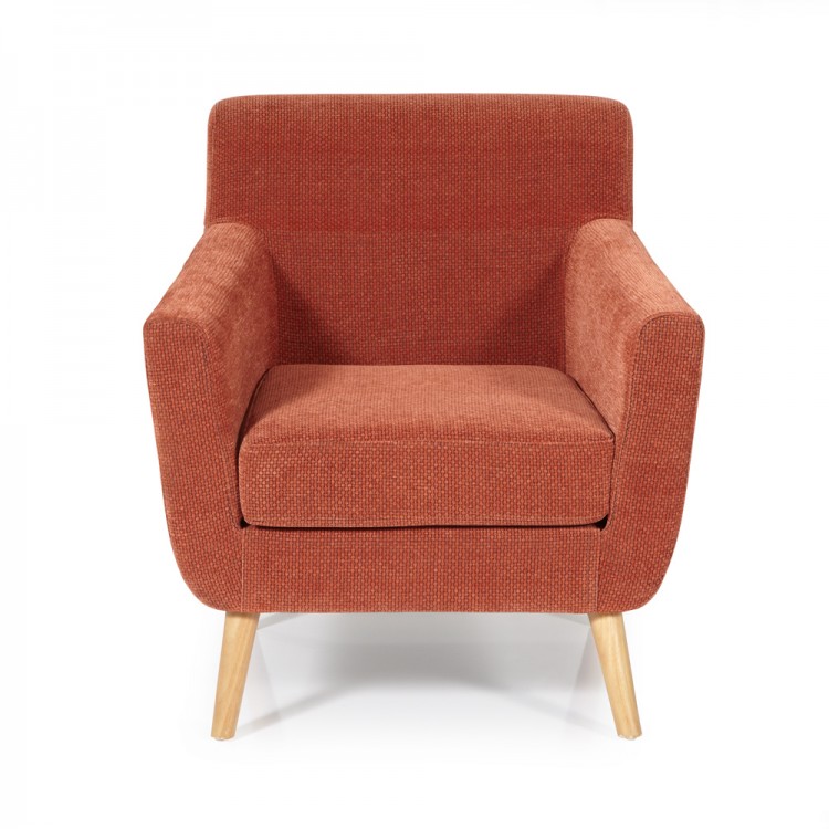 Serene Kelso Orange Fabric Tub Chair By Furnishings Orange Fabric Tub Chair Show More Information