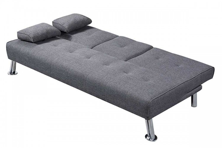 Sleep Design New York Grey Fabric Sofa Bed By New York Grey Fabric Sofa Bed Show More Information