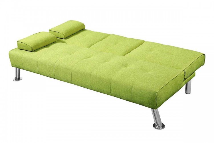 Sleep Design New York Green Fabric Sofa Bed by UK Bed Store